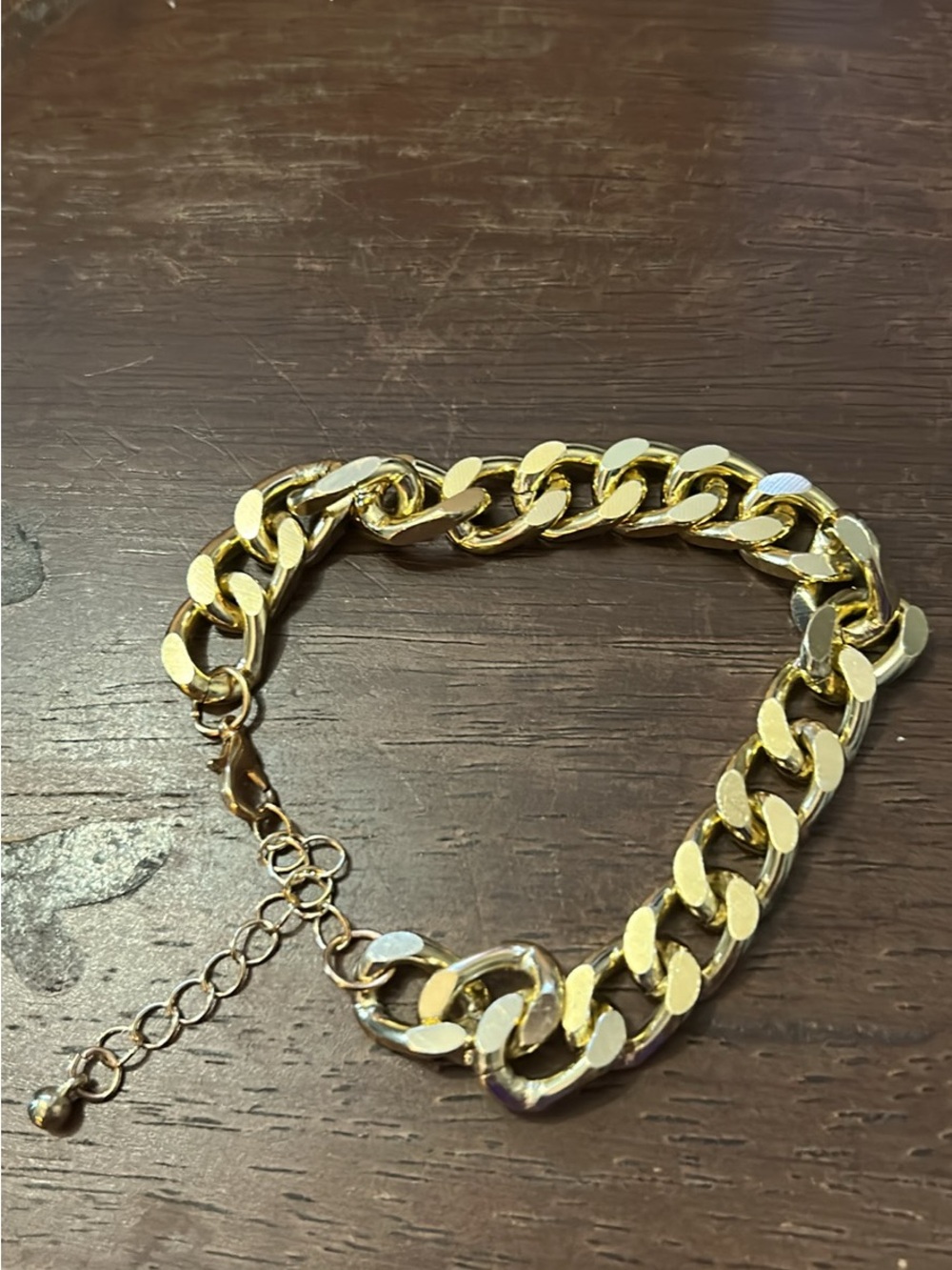 Gold-Tone Cuban Link Bracelet - Women's Jewelry